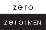 Zero und Zero Men Logo in reinem schwarz weiß