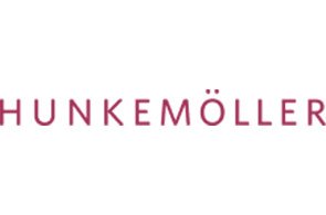 pinkes hunkemöller Logo auf weißem Hintergrund 
