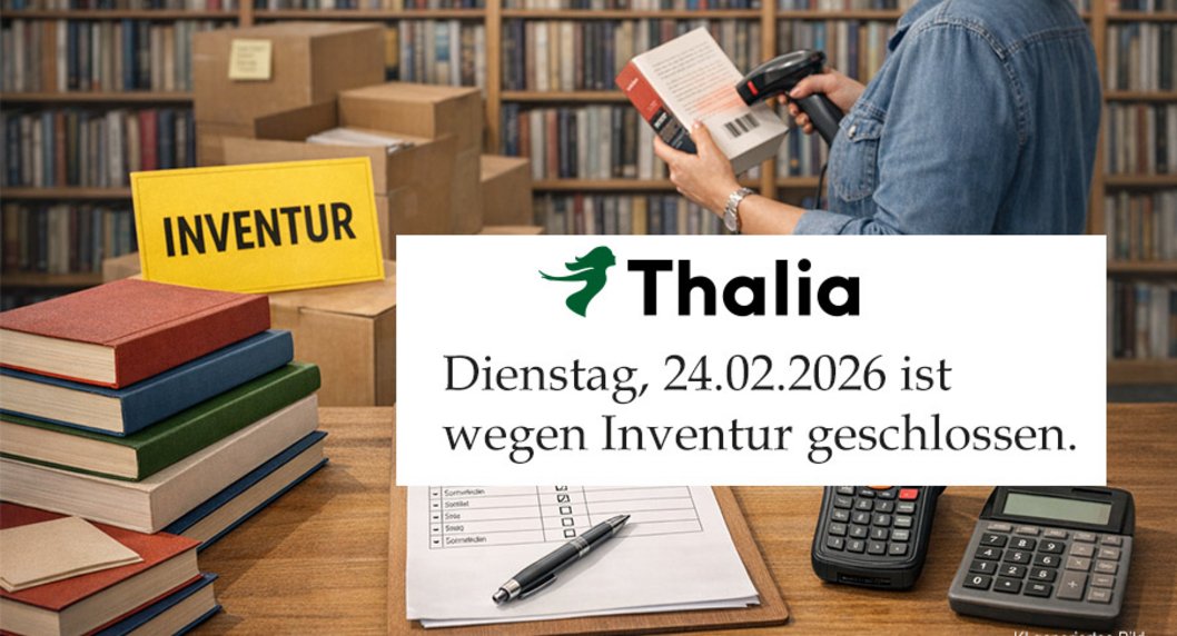 Buchhandlung Frau hält Handscanner Wegen Inventur geschlossen